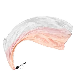 Платок-вуаль для танца с шариком 2,2м х 80 см, персиковый+белый