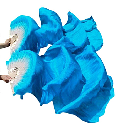 Веер-вейл для танцев 2 шт 57см х 1,8м №3, синий