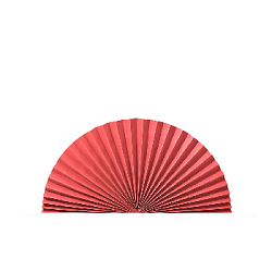 Веер-гармошка 160г/м 70 см, алый