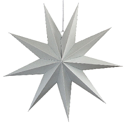 Звезда 60 см девятиконечная, серый